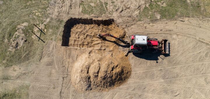 Przygotowywanie miejsca na zbiornik